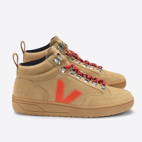 Veja Roraima Suede Mens Trainers Light Brown UK 89954